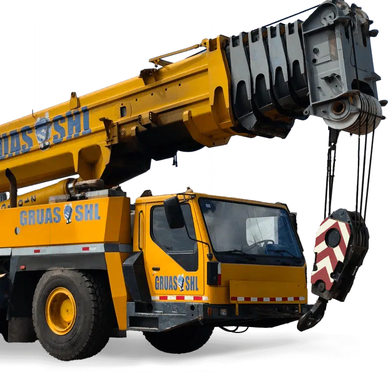 gruas moviles y maquinaria pesada SHL especializada en izaje y montaje